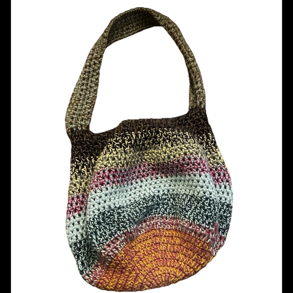 Multicolor Crochet Shoulder Bag